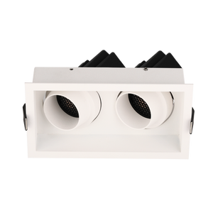 Boîtier de Downlight Led à Double Tête et Garniture Étroite Gu10/Mr16 Cadre de Logement Encastré pour Hôtel Downlight Intérieur - Product Image 3