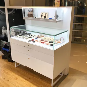 Showroom acciaio inox vetrina di vetro di disegno di Caso di Esposizione di Vetro Commerciale per il negozio - Product Image 1