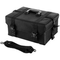Trousse de maquillage roulante en nylon 2 en 1 avec roues Étuis de cosmétique souples de voyage Chariot à roulettes Oxford professionnel détachable