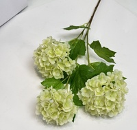 Fleurs artificielles d'hortensia de haute qualité à 3 têtes, toucher réel, hydratantes, pour la décoration de mariage, de remise de diplôme et de salon