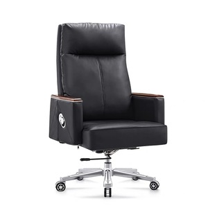 Executive <b>Chair</b> Office <b>Chair</b> Reclining Swivel Adjustable Backrest Solid Wood Armrest Bedroom <b>Study</b> Commercial Space - Product Image 3