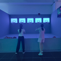 Jeux actifs d'intérieur : Aire de divertissement interactive de basketball pour enfants et adultes – Jeux de panier interactifs pour parcs