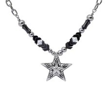 <span class=keywords><strong>Collana</strong></span> Retrò Europea <span class=keywords><strong>e</strong></span> Americana Gotica Nera <span class=keywords><strong>con</strong></span> <span class=keywords><strong>Perline</strong></span> <span class=keywords><strong>e</strong></span> Ciondolo a Stella Stile Hip-hop, <span class=keywords><strong>Collana</strong></span> Regolabile di Nicchia per Uomini <span class=keywords><strong>e</strong></span> Donne - Product Image 6