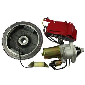 Juego completo de piezas para conversión eléctrica de generador de gasolina 188F-190F: Volante, motor de arranque, caja de control, bobina de carga, hierro. - Product Image 4