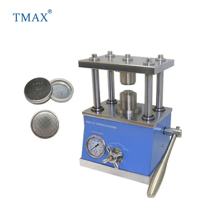 TMAX Thương Hiệu Lab Thủy Lực Bằng Tay Coin Cell Crimping Máy Đối Với Pin Nghiên Cứu