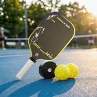 Raket Pickleball TUOYUAN Logo Kustom Kawat Titanium Serat Karbon T700 Gen 5 EPP 16mm Thermoformed
