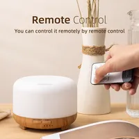 Diffuseur d'huiles essentielles aromatiques électrique de luxe sur mesure OEM, grande capacité de 500 ml, humidificateur d'air, certification CE Rohs, 1 an de garantie