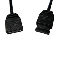 Cable de Extensión ARGB Direccionable de 5V y 3 Pines, Cable Macho a Hembra 1 a 1 para Conexión de Iluminación RGB en Placas Base de PC