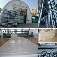 Tente de stockage industrielle moderne en acier robuste, enduite de peinture en poudre, résistante aux UV, coupe-vent, imperméable, grande, de 40 pieds
