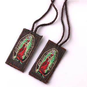 Pendentif vintage en tissu pour la femme, colliers à breloque, 20x40mm, personnalisés, vitre cattique, vente en gros, usine - Product Image 5