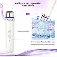 Appareil de beauté XBH pour la maison, masseur oculaire vibrant, baguette chauffante et rafraîchissante pour les yeux secs, pour réduire les poches et les cernes