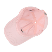 Gorra de Béisbol de 6 Paneles de Algodón Lavado Color Pastel Macaron al por Mayor, Gorra Deportiva de Moda para Mujer con Bordado de Perrito Adorable y Ajustable