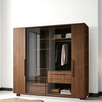 Juego de Dormitorio y Sala de Estar Moderno OEHOME en Madera de Nogal con Color Personalizado, Muebles de Lujo de Inspiración Italiana Ideales para Apartamentos