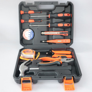 12 Piece Household Hand Tool Set Carbon Steel Metric Hard Case Tool Box For Home Repair - Product Image 1