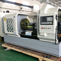 Mesin Bubut CNC Horizontal Heavy Duty Berkualitas Tinggi, Rigiditas Tinggi, Flat Bed, Single Spindle untuk Pemesinan Part Seal Hidrolik