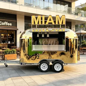 Chariot de restauration mobile populaire en Australie pour hamburgers et tacos, idéal pour la cuisine extérieure - Product Image 1