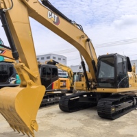 Excavatrice d'occasion CAT 320GX de 20 tonnes, d'origine, pour travaux de terrassement en montagne, en bon état, à vendre