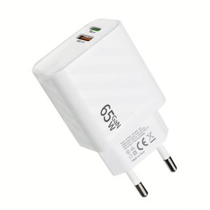 65W Dual Interface USB PD Fast Charging Wall Charger US <b>EU</b> Plug Full-protocol QC4.0 PD35W Mobile Phone Power <b>Adapter</b> - Product Image 6