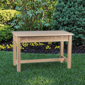 Tavolo in legno massello per il culto sacro elegante altare cattolico mobili per chiese santuari per la scuola di soggiorno - Product Image 3