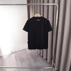 2025 verano nueva llegada Unisex moda lujosa 260g doble hilo algodón camiseta Logo patrón carta bordado nuevo - Product Image 3