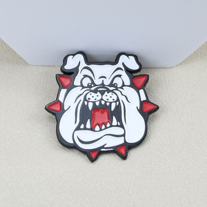 Fabricant de badges en métal émaillé personnalisés en gros, mascotte animale, <span class=keywords><strong>bouledogue</strong></span>, panthère, épingle de revers pour cadeaux promotionnels - Product Image 5