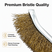 Brosse à fil métallique en acier au carbone noué durable pour le nettoyage des soudures et l'élimination de la rouille sur le métal, le bois et la pierre, pour perceuse