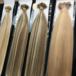 Jasmine Beauty Ombre Keratin Tip 100% Natural Hair Extensions flat tips Raw Double Drawn Flat tip Remy Human hair extensions - Product Image 1