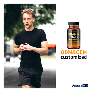 Complément de capsules de vitamine D3 K2, biologique, végétalien, pour des os sains et solides, calcium, magnésium, vitamine D3 K2, capsules molles - Product Image 6