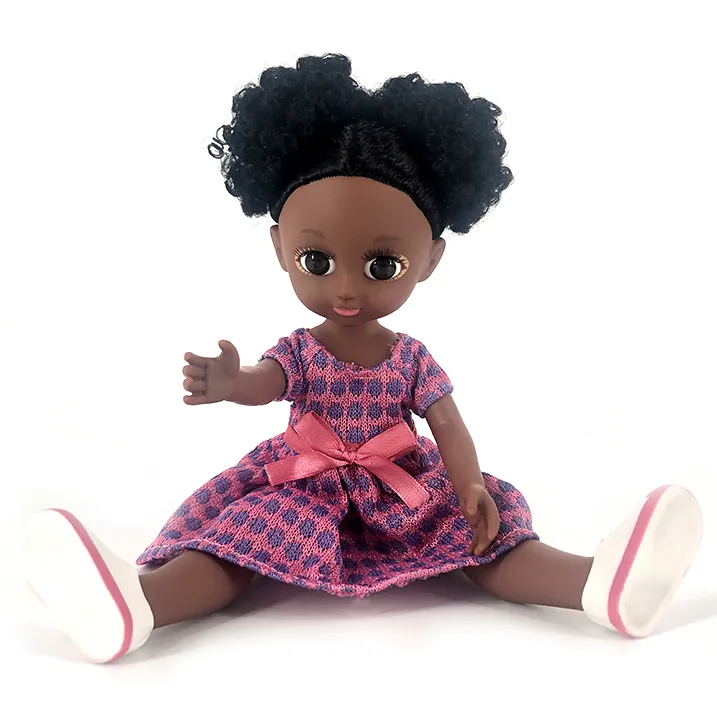 2023 FACTORY wholesale New Wholesale 13 Inch Fashion American African Girl Black doll with Afro Hair