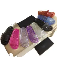 Transparent Crystal Jelly Slippers, Designer Brand Slide