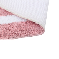 Scalloped Edge Soft Polyester Area Rug Anti Slip Washable Ruffle Carpet for Living Room Bedroom Multi Color