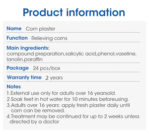 Patchs anti-callosités MQ à l'acide salicylique, 24 tampons pour soulager la douleur au pied, certifiés CE, forte adhérence, durée de conservation de 3 ans - Product Image 5