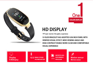 Ladies S3 Smart Watch Waterproof Lady Women Heart Rate Monitor Fitness Tracker Smart Band for Android IOS Ladies S3 Smart Band - Product Image 2
