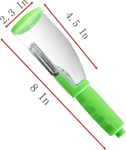 Éplucheur manuel multifonction en acier inoxydable pour fruits et légumes - Product Image 2