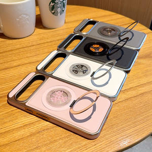 Nouveau Design <span class=keywords><strong>Gear</strong></span> <span class=keywords><strong>360</strong></span> support de Rotation PC pare-chocs Aati-goutte à goutte en cuir housse de téléphone pour Apple iPhone 17 16 15 14 13 12 11 Pro Max - Product Image 2