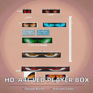 HD-A4L huidu p3.0 đầy đủ màu sắc <span class=keywords><strong>LED</strong></span> hiển thị 1200cd độ sáng 3000:1 tương phản đa phương tiện <span class=keywords><strong>Player</strong></span> trong nhà/ngoài trời Sử dụng hệ thống điều khiển - Product Image 2