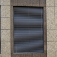 Persienne de fenêtre personnalisée Mur extérieur en aluminium persiennes solaires cadre persienne motorisée