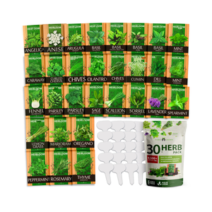 Kit da giardino di 30 cimelio culinario e Non ogm, ottimo per cucinare o tisane medicinali - Product Image 1