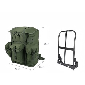 กระเป๋าเป้สะพายหลังแบบยุทธวิธีสั่งทำพิเศษจากโรงงาน สีเขียวโอลิเวอร์ ขนาดใหญ่ รุ่นอลิซ สำหรับกิจกรรมกลางแจ้ง ระบบโมลล์ - Product Image 6