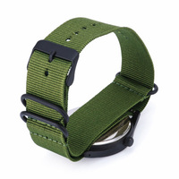Reloj de pulsera deportivo para hombre, cronógrafo de cuarzo con correa de nailon, estilo piloto, informal, con pantalla de 24H, para exteriores