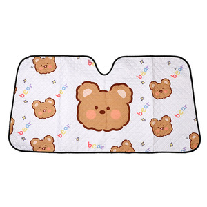 Dessin animé mignon pare-soleil ours sommeil pliant avant pare-brise fenêtre pare-brise bâches de <span class=keywords><strong>voiture</strong></span> - Product Image 5