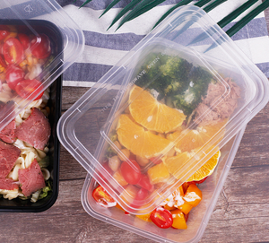 Envasado de alimentos Uso Bento PP Plástico desechable Microondas <span class=keywords><strong>Rectangular</strong></span> Alimentos Fiambreras Contenedor en 500ml 650ML 750 - Product Image 6