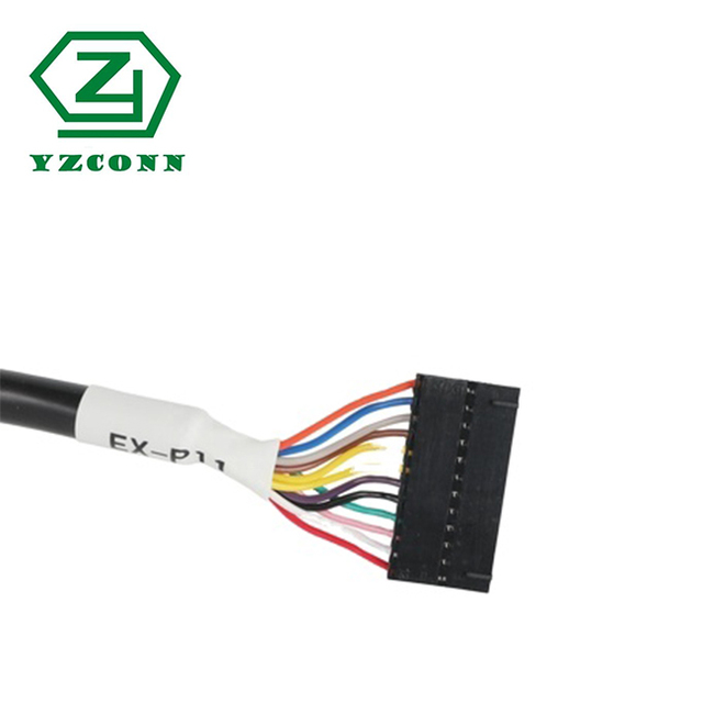 Factory Customized Device Control Cable Equipment Industrial Automation Crimps Rubber Cable Jumper Electrical Wire Harness