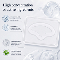 Masque à l'acide hyaluronique de marque privée, anti-âge, anti-rides, raffermissant, liftant, patchs de soin pour la peau, micro-patchs pour le front et les plis nasogéniens