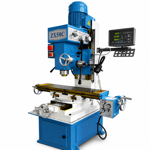 Fresatrice Universale ZX50C di Media Potenza ad Alta Precisione con Testa di Fresatura a Avanzamento Automatico e <span class=keywords><strong>DRO</strong></span> per Taglio Metalli - Product Image 3