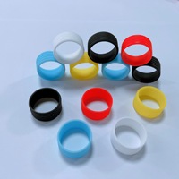 Accessoires : Anneau de poignée en silicone extensible pour raquettes de squash et de tennis, anti-transpiration
