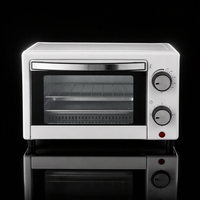 Oven Pemanggang Roti Mini Listrik JK09A 9L 650W Desain Kompak yang Dapat Diprogram untuk Memanggang di Rumah