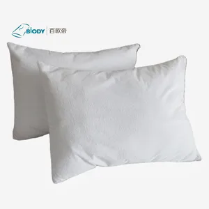 Funda de almohada de algodón de diferentes calidad, Protector de colchón contra insectos y ácaros, paquete personalizado