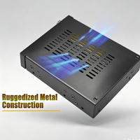 Unestech Aluminium Metal 2.5" U.2/U.3 NVMe PCIe 4.0 SSD HDD Mobile Rack Enclosure (SFF-8654 4i) Casing Server PC
