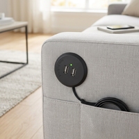 Prise de courant encastrée USB pour bureau, chargeur USB pour canapé, multiprise de bureau intégrée, prise USB de table pour mobilier domestique